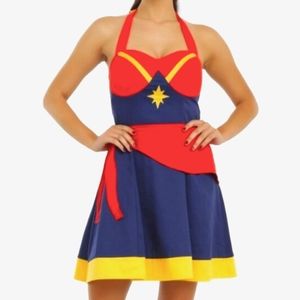 3/$25 Captain Marvel Her Universe Hot Topic Pinup Retro Vintage Style dress